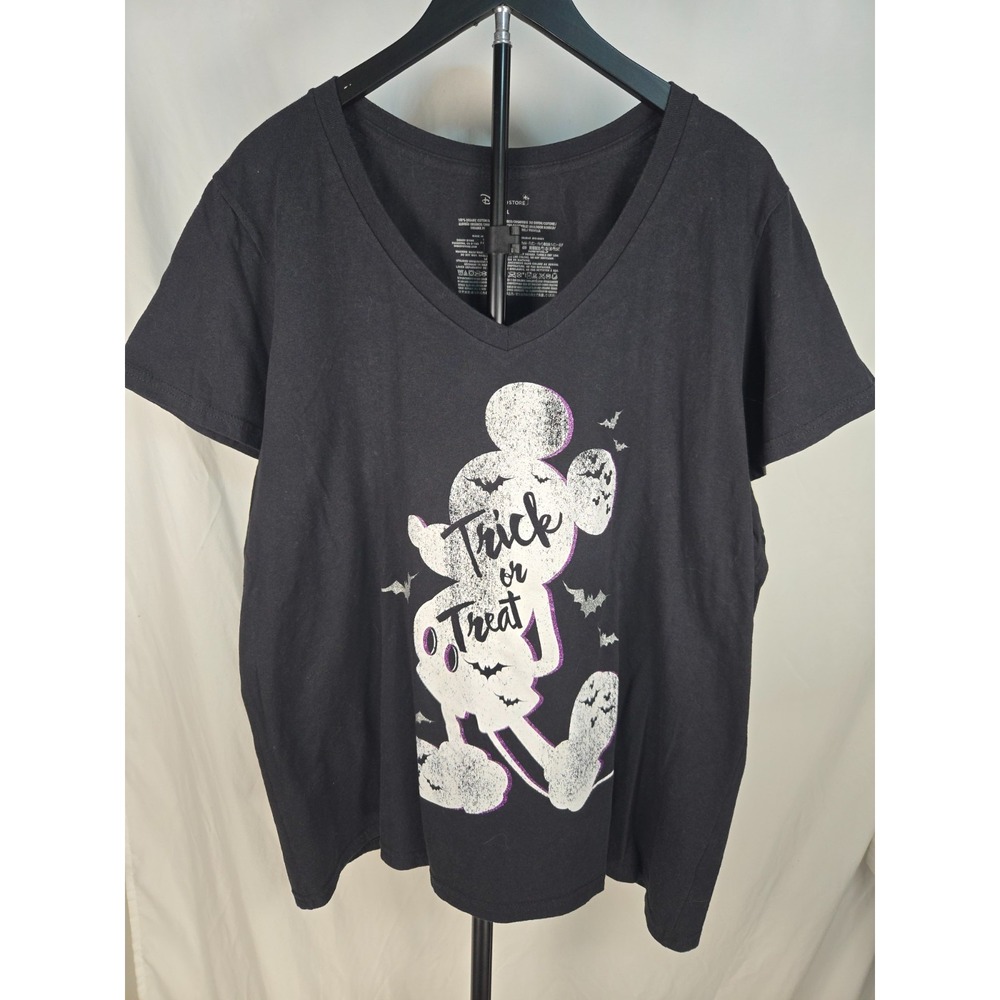 Disney Store Mickey Mouse Halloween Trick or Treat T Shirt Womens 3XL Plus Size